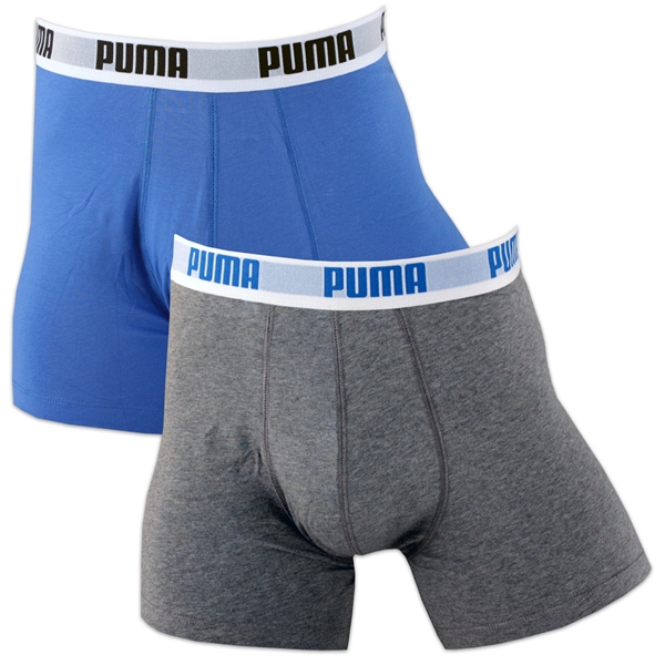 Bild von Puma - Basic Boxershorts 2ER - Blau/ Grau