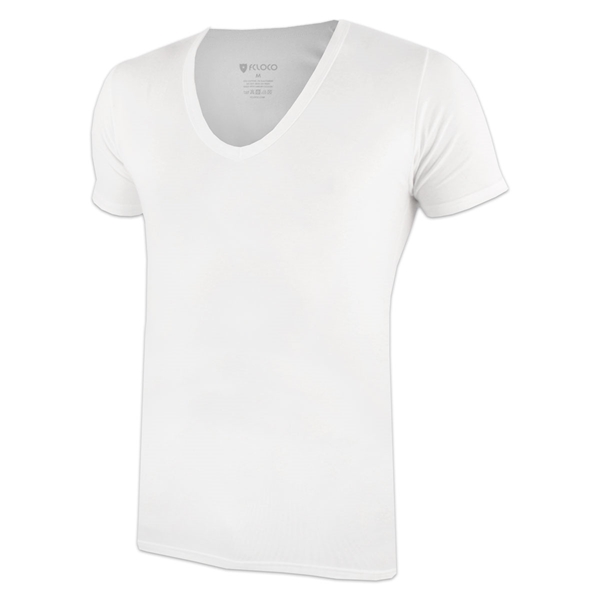 Bild von FCLOCO - Deep V-Neck T-shirt - White