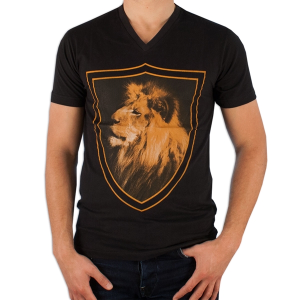 Bild von COPA Football - Holland Lion V-Neck T-Shirt - Schwarz