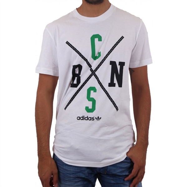 Bild von Adidas Originals - Celtics NBA T-shirt - Weiss