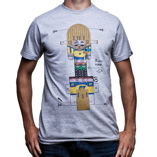 Bild von COPA Football - El Pibe Paper Toy T-shirt - Grey Melee