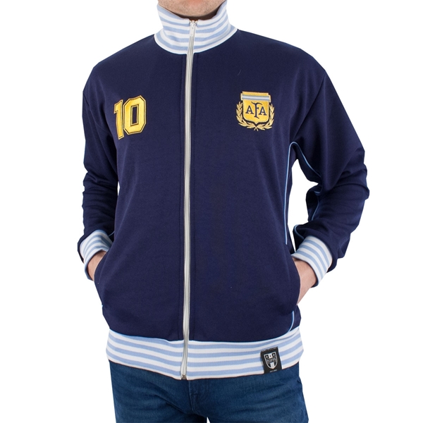 Bild von Argentinie Retro Trainingsjacke - Blau