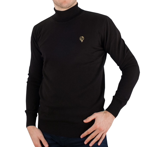 Bild von Quick / Q1905 - Canvey Turtleneck Sweater - Black/ Gold