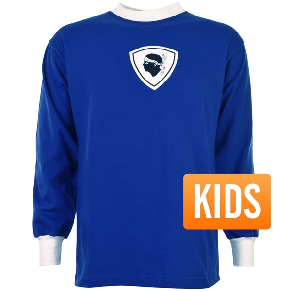 Bild von Bastia Retro Fußball Trikot 1970's - Kids