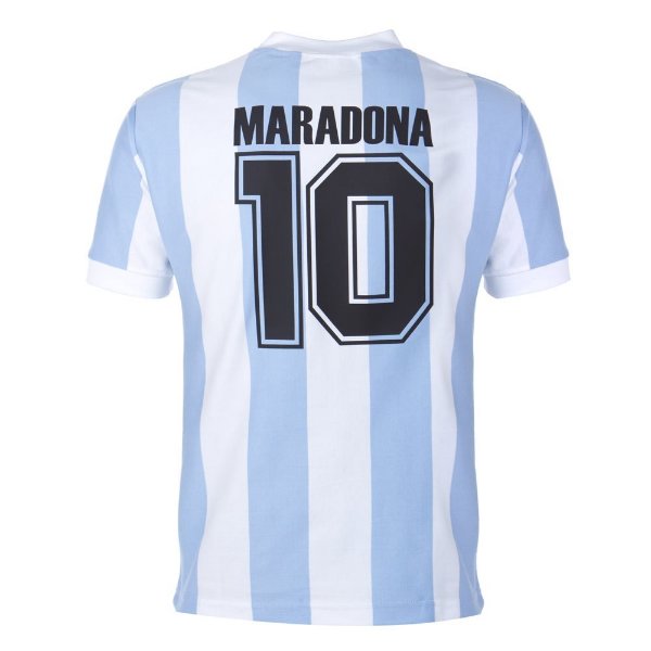 Bild von Argentinien Retro Fußball Trikot WM 1986 + Maradona 10