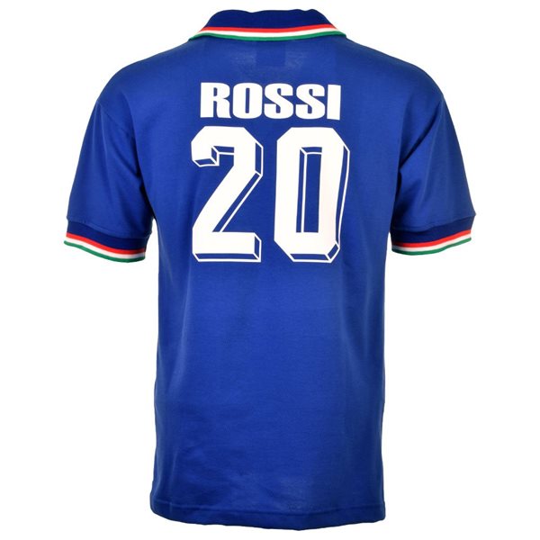 Bild von Italien Retro Fussballtrikot WM 1982 - Rossi 20
