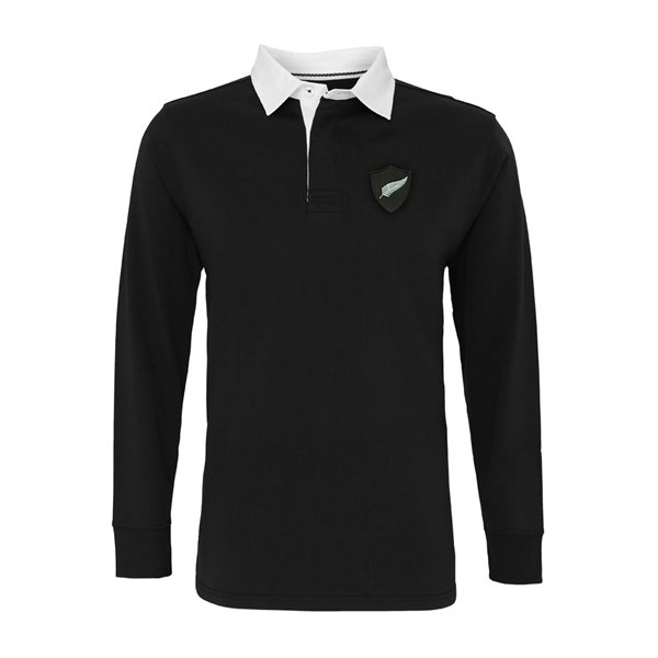 Bild von Rugby Vintage - New Zealand Retro Rugby Shirt 1970's - Black