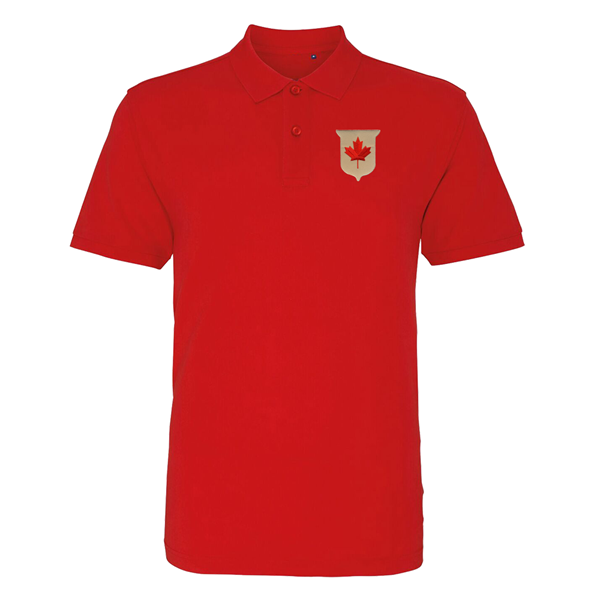 Bild von Rugby Vintage - Kanada Polo - Rot