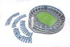 Bild von Racing Club El Cilindro Stadion - 3D Puzzle