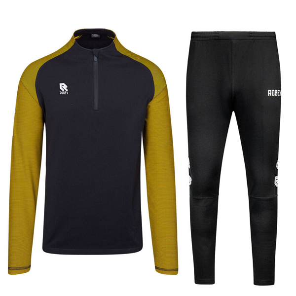 Robey - Performance Half-Zip Training Suit - Zwart/Geel