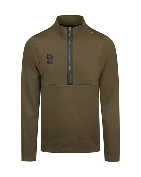 Robey - Off Pitch Cotton Half-Zip Top - Olive