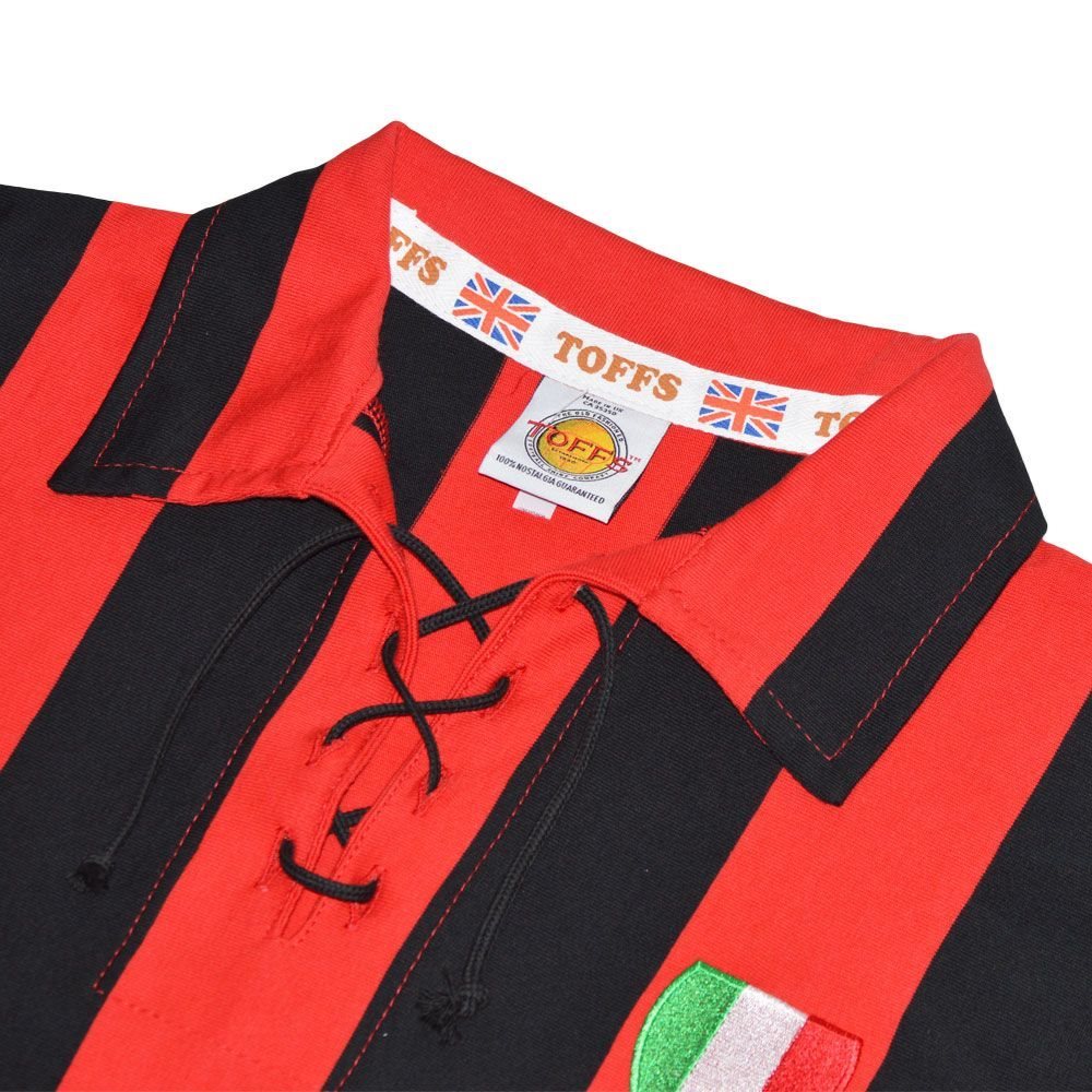 AC Mailand Retro Fussball Trikot Jahre 1950 Spezialist in Vintage Fußball Trikots, Retro