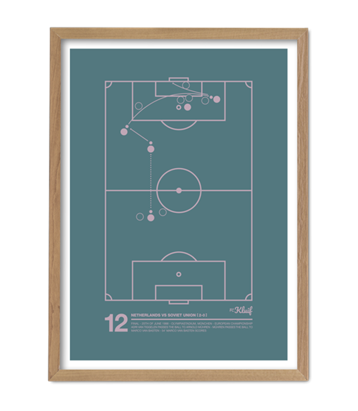 Poster - Marco van Basten - Legendary Goal (70 x 50 cm)