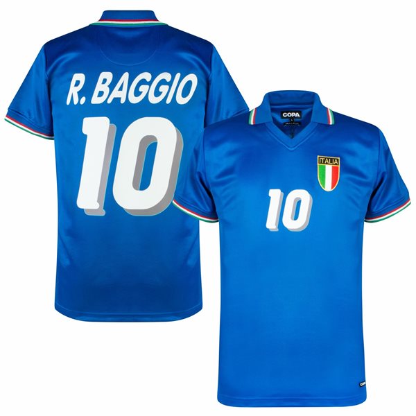 Italy Retro Shirt WC 1982 + R. Baggio 20 (Retro 94 Style)