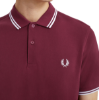 Fred Perry - Twin Tipped Polo - Port/ White