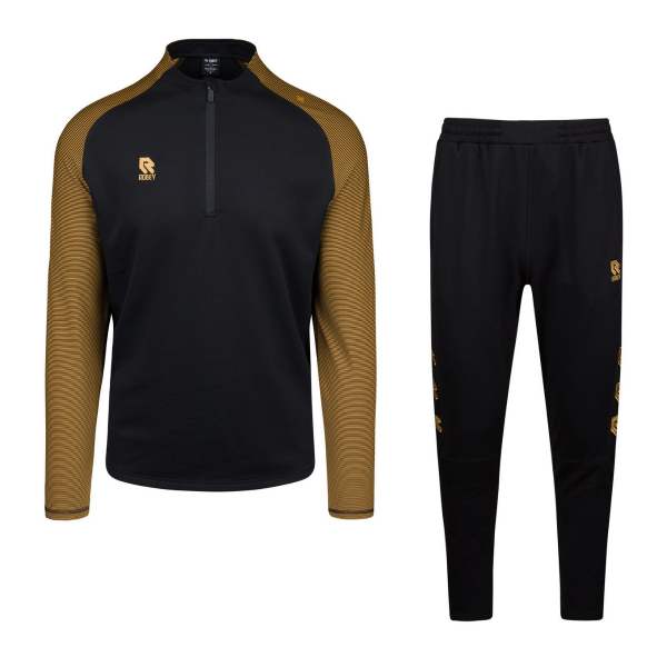 Robey - Performance Half-Zip Training Suit - Black/ Gold