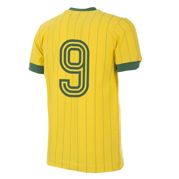 FC Nantes Retro Football Shirt 1982-83 + Number 9 (Halilhodžić)