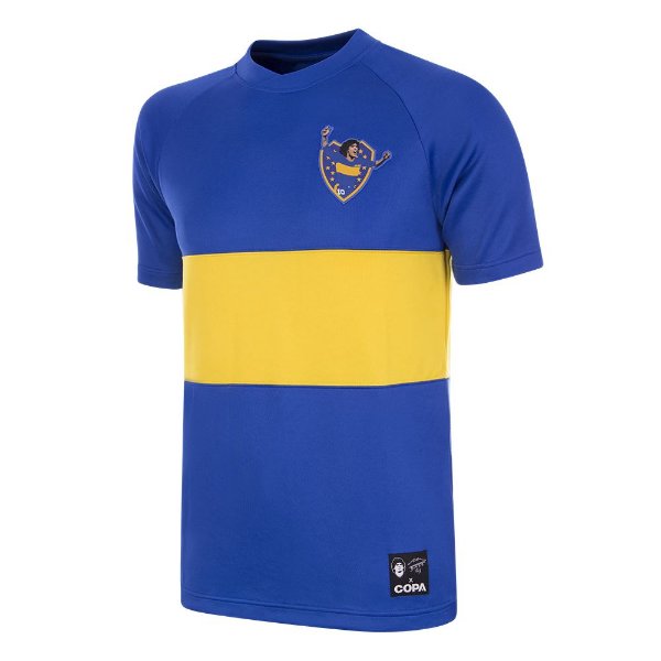 Maradona X COPA Boca Retro Football Shirt 1981-1982
