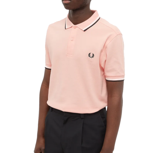 Fred Perry - Twin Tipped Poloshirt - Pink Peach