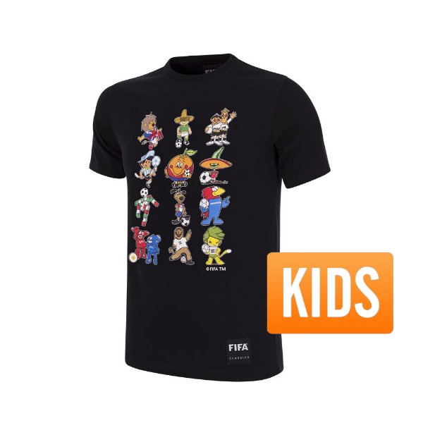 World Cup Collage Mascot Kids T-Shirt