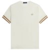 Fred Perry Twin Tipped T-Shirt - Ecru/Gold