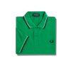 Fred Perry - Twin Tipped Polo Shirt - Green/ Seagrass/ Navy