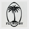 Rugby Vintage - Fiji Tipped Polo Shirt - White/ Black