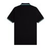 Fred Perry - Twin Tipped Polo Shirt - Black/ Ecru/ Deep Mint