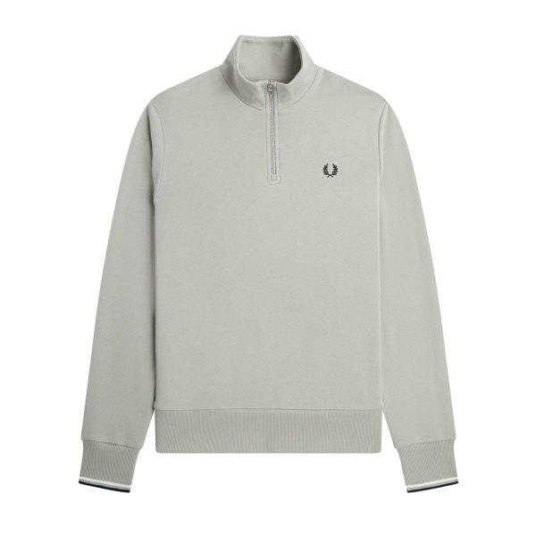 Fred Perry - Half Zip Sweater - Limestone