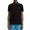 Fred Perry - Twin Tipped Poloshirt - Black/ Ice Cream/ Cyber Blue