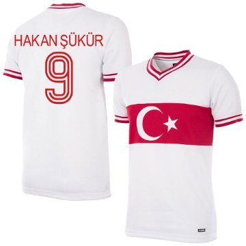 Turkey Retro Football Shirt 1979 + Hakan Şükür 9 Turkey Retro Football Shirt 1979 + Hakan Şükür 9