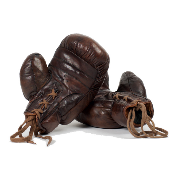 Bild von JW & Sons - Vintage Leder-Boxhandschuhe 1920 - Dunkelbraun
