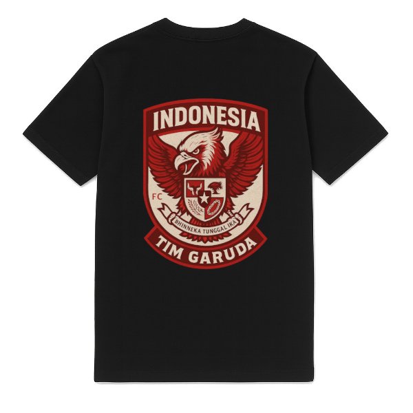 FC Eleven Indonesia Tim Garuda T-Shirt - Black