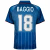 AC Milan Fourth Retro Football Shirt 1995-1996 + Baggio 18