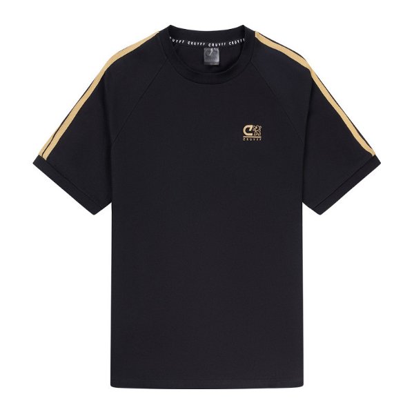 Cruyff Sports - Onyx Retro T-Shirt + Cruyff 14 - Zwart/ Goud