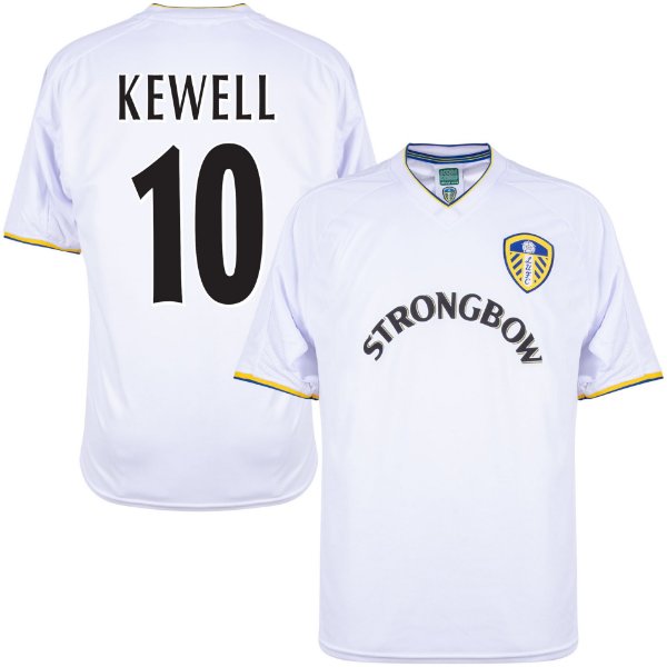 Leeds United Retro Voetbalshirt 2000-2002 + Kewell 10